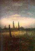 Caspar David Friedrich City at Moonrise Spain oil painting reproduction